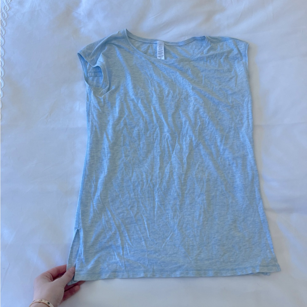 Blue workout top